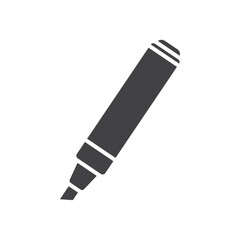 Highlighter icon Symbol mark in filled style