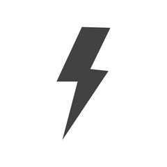 Lightning bolt icon Symbol mark in filled style