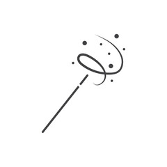 Magic wand icon Symbol mark in filled style