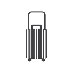 Luggage icon Symbol mark in filled style