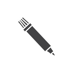 Marker icon Symbol mark in filled style