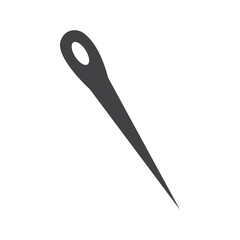 Needle icon Symbol mark in filled style