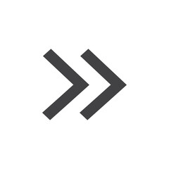 Next arrow icon Symbol mark in filled style
