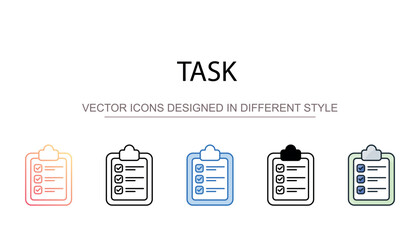 Fototapeta premium Task icon design with white background stock illustration