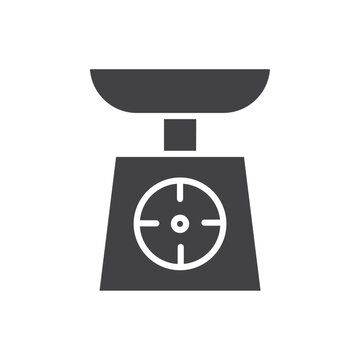 recommend clip art: Scale icon Symbol mark in filled style