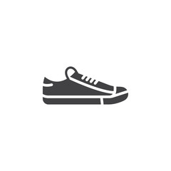 Sneaker icon Symbol mark in filled style