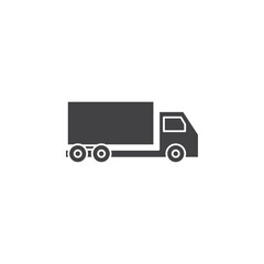 Truck icon Symbol mark in filled style