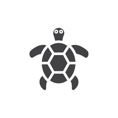 Obraz premium Tortoise icon Symbol mark in filled style