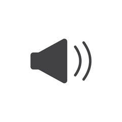 Volume icon Symbol mark in filled style