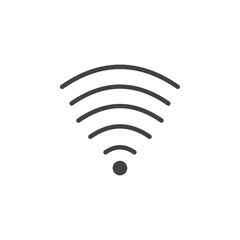Wifi Signal icon Symbol mark in filled style