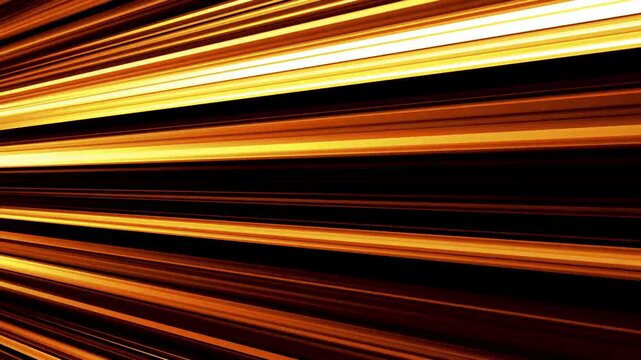Anime Power Streaks Red Orange and Yellow 4K Loop features streaks of orange, yellow, red, white, and black flying at an angle toward the viewer for a comic action background in a loop.
