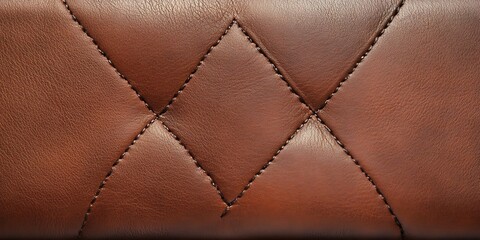 Obraz premium Brown leather texture background close up