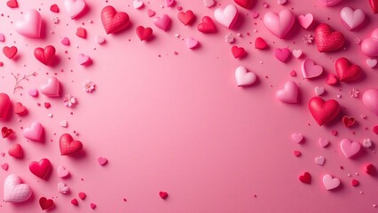 Happy Valentines day celebration background template