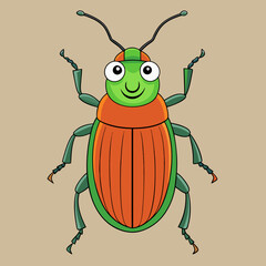 vector illustration of a bug