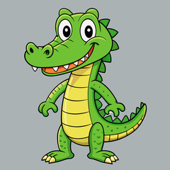 alligator cartoon vector