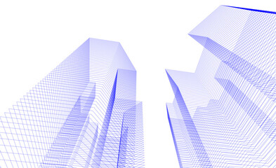 skyscrapers in the sky