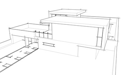 abstract architecture sketch 