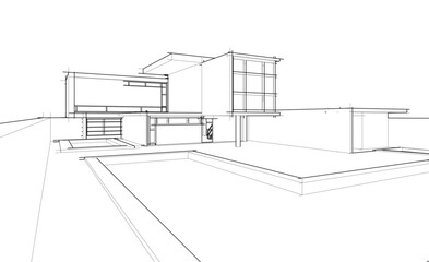 abstract architecture sketch 