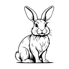 Obraz premium rabbit icon design image