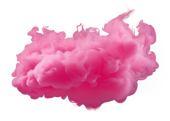 Fototapeta premium PNG Pink smoke cloud black background.