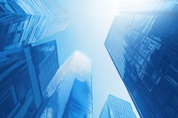 Creative graphic layouts for advertising in a modern urban business environment