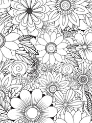 Seamless Floral Pattern with Vintage Ornate Design