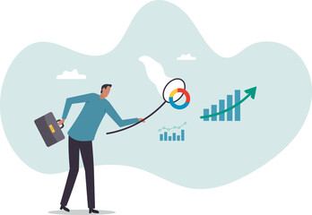 Collect data, statistics or datum diagram, information, research and analysis info, data consolidation, clensing or big data process.business concept.flat character.