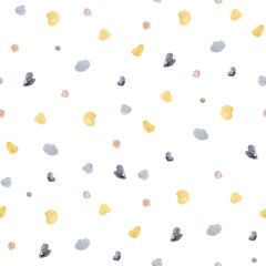 Funny chickens. Stylish birds, spring pattern on a white background, watercolor illustration for spring holidays, textiles, decor. Seamless pattern, set