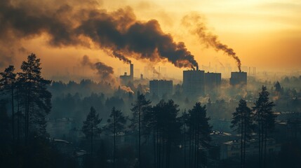 City Under Smog: Navigating Urban Life Amid Air Pollution 1