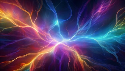 Obraz premium background with glowing circles and shapes suitable for cover or scene