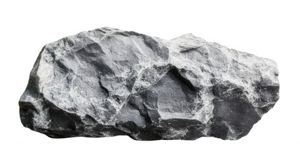 Rough Grey Stone Texture Isolated Natural Rock Sample Geology Mineral Specimen