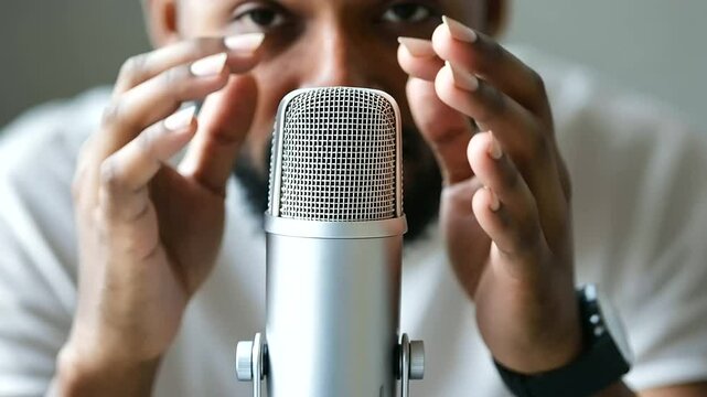 Microphone Focus with Performer in Background Anxiety
