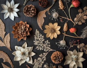 Fototapeta premium Vintage Floral Patterns Echoing the Elegance of a Retro Era