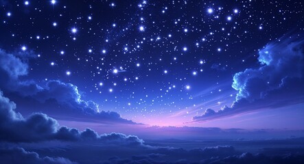 Naklejka premium shiny stars in the sky 