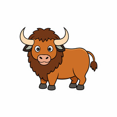 cow cartoon isolated on white