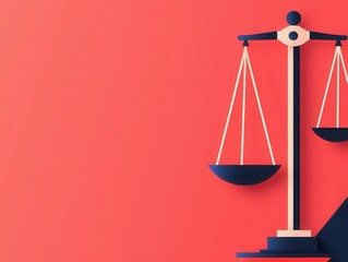 Illustration of a mixed fund represented as a digital balance scale, equities and fixed income balanced for stability, risk management