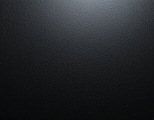 Textured Black Grainy Powder-Coated Metal Surface - Rough Dark Background