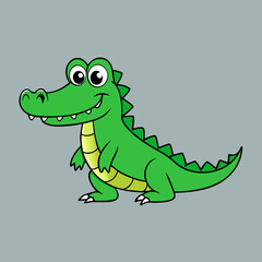 cartoon, animal, vector, crocodile, illustration, reptile, dragon, dinosaur, lizard, green, alligator, fun, frog, cute, art, nature, character, dino, wildlife, drawing, gecko, happy, amphibian, funny,