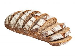 Crusty Artisan Bread Loaf Sliced Showing Delicious Texture and Brown Crust