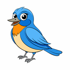 bird, animal, cartoon, illustration, vector, nature, cute, parrot, crow, beak, art, branch, feather, icon, birds, bullfinch, twitter, silhouette, wing, raven, blue, wildlife, tree, character, drawing