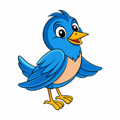 blue bird cartoon
