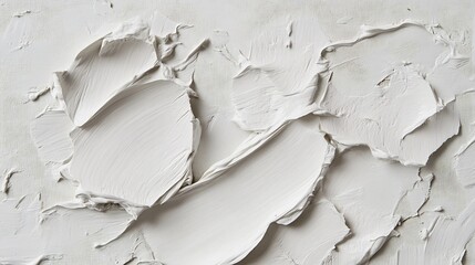 Obraz premium Textured White Paint Impasto Abstract Background. AI Generated