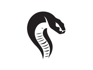 Obraz premium Black Snake Silhouette. Snake icon. Snake logo. Black snake silhouette isolated on white background. Vector illustration. 