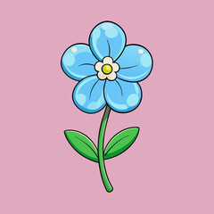 vector illustration of a flower