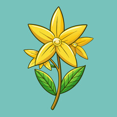 yellow flower vector