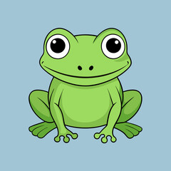 green frog cartoon