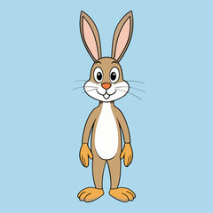 vector illustration of a hare