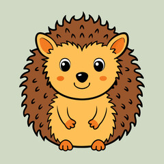 hedgehog cartoon vector