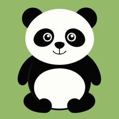 panda bear with bamboo