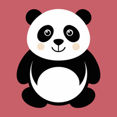 panda bear with bamboo